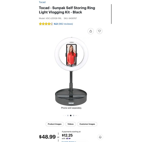 Sunpak Ring Light - Picture 2 of 8